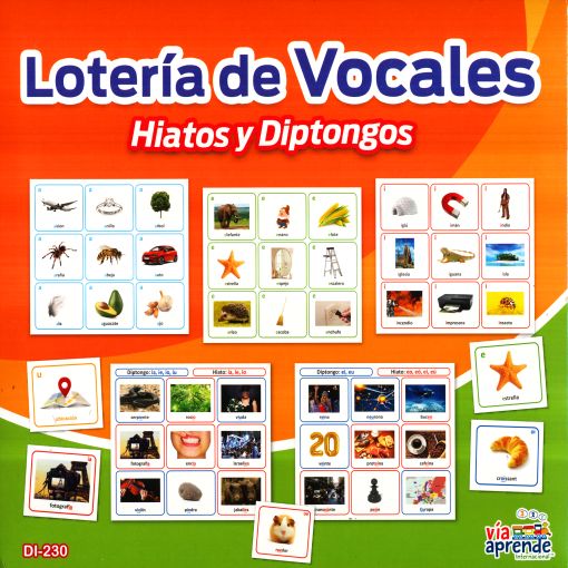LOTERIA VOCALES HIATOS Y DIPTONGOS