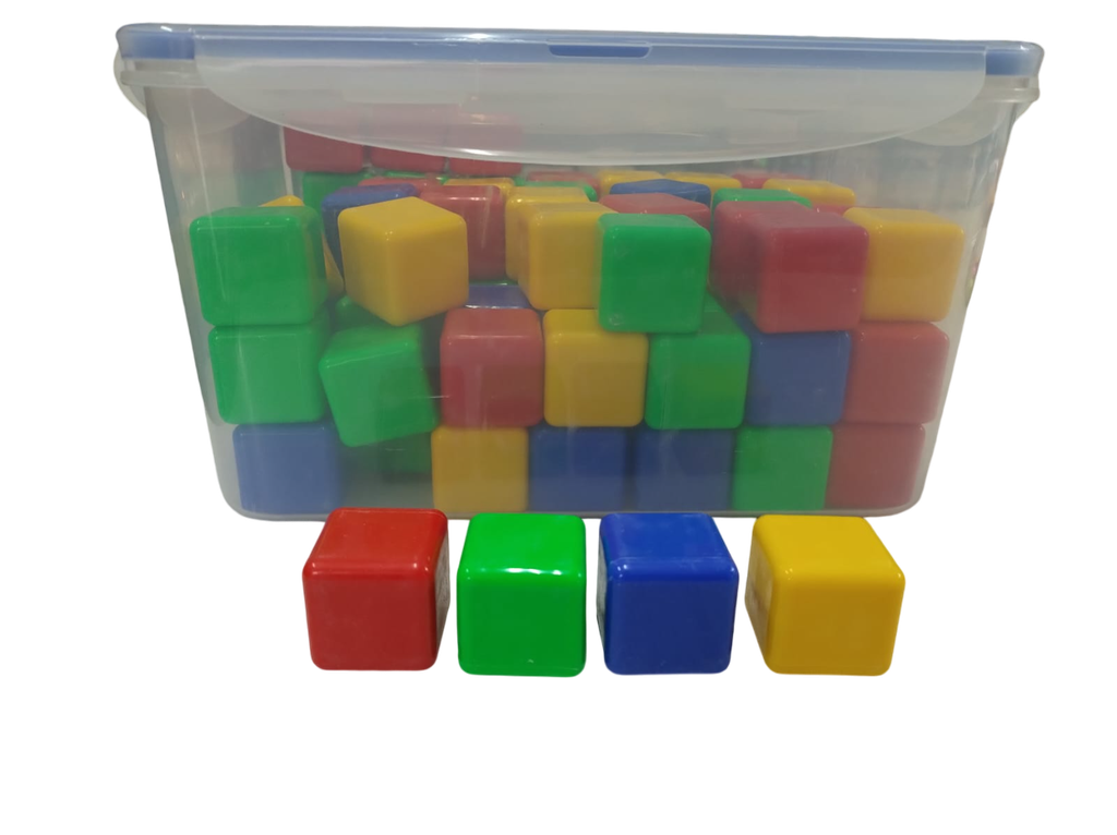 DADO CUADRADO 3.5X3.5 CM C/100PZAS ELIROB