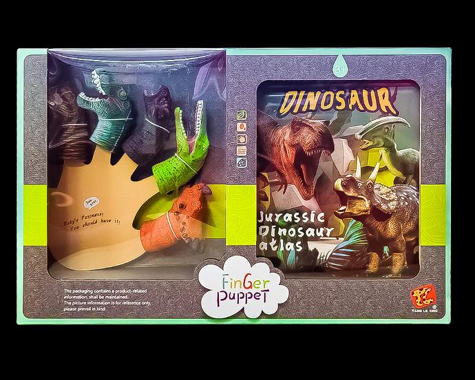 LIBRO TITERE DE DEDO DINOSAURIO 