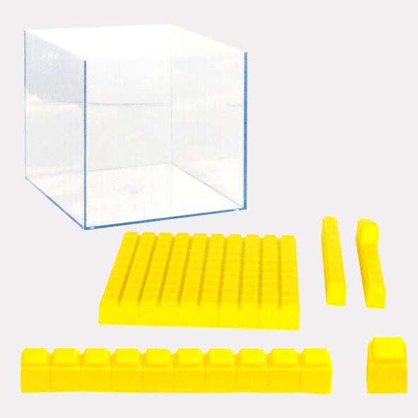 3165 BASE 10 CON CUBO TRANSPARENTE