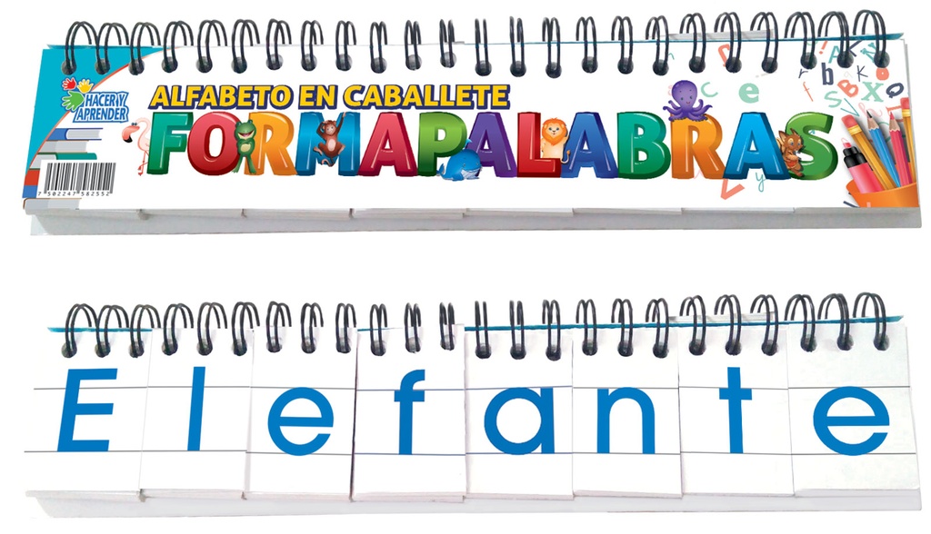 6007 FORMA PALABRAS ALFABETO EN CABALLETE
