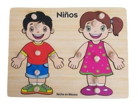 Rompecabezas con pijas niños
