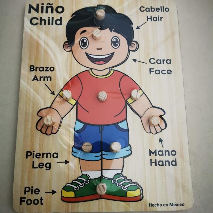 Rompecabezas con pijas niño