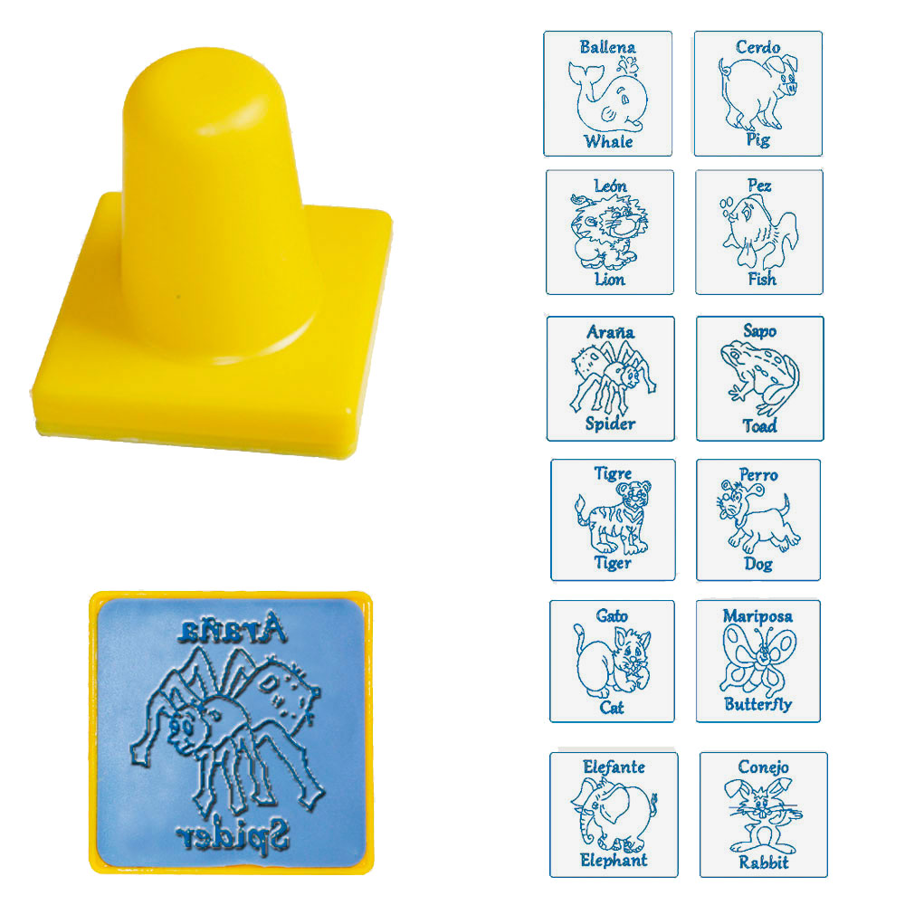 3257 SELLOS BILINGUES ANIMALES (SOBRE PEDIDO)