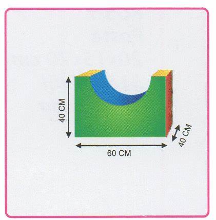 5226 Base redonda chica en lona 40x60x40 cm