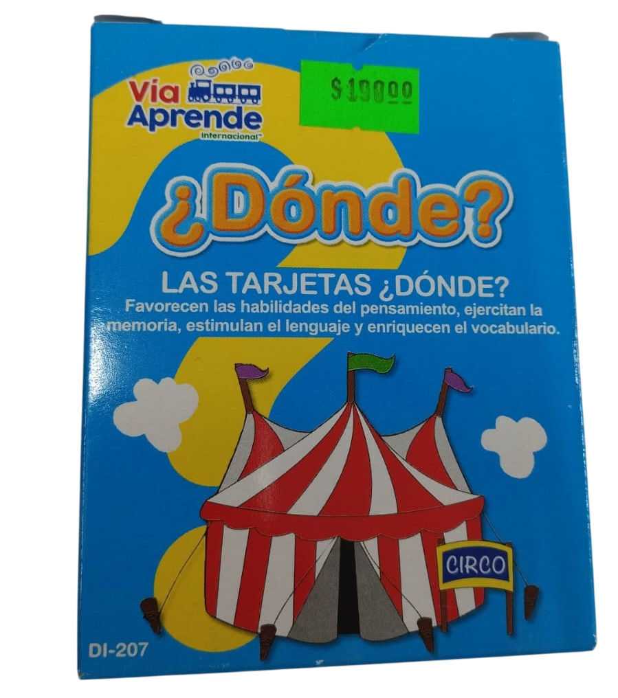 TARJETAS VOCABULARIO ¿DONDE  ?