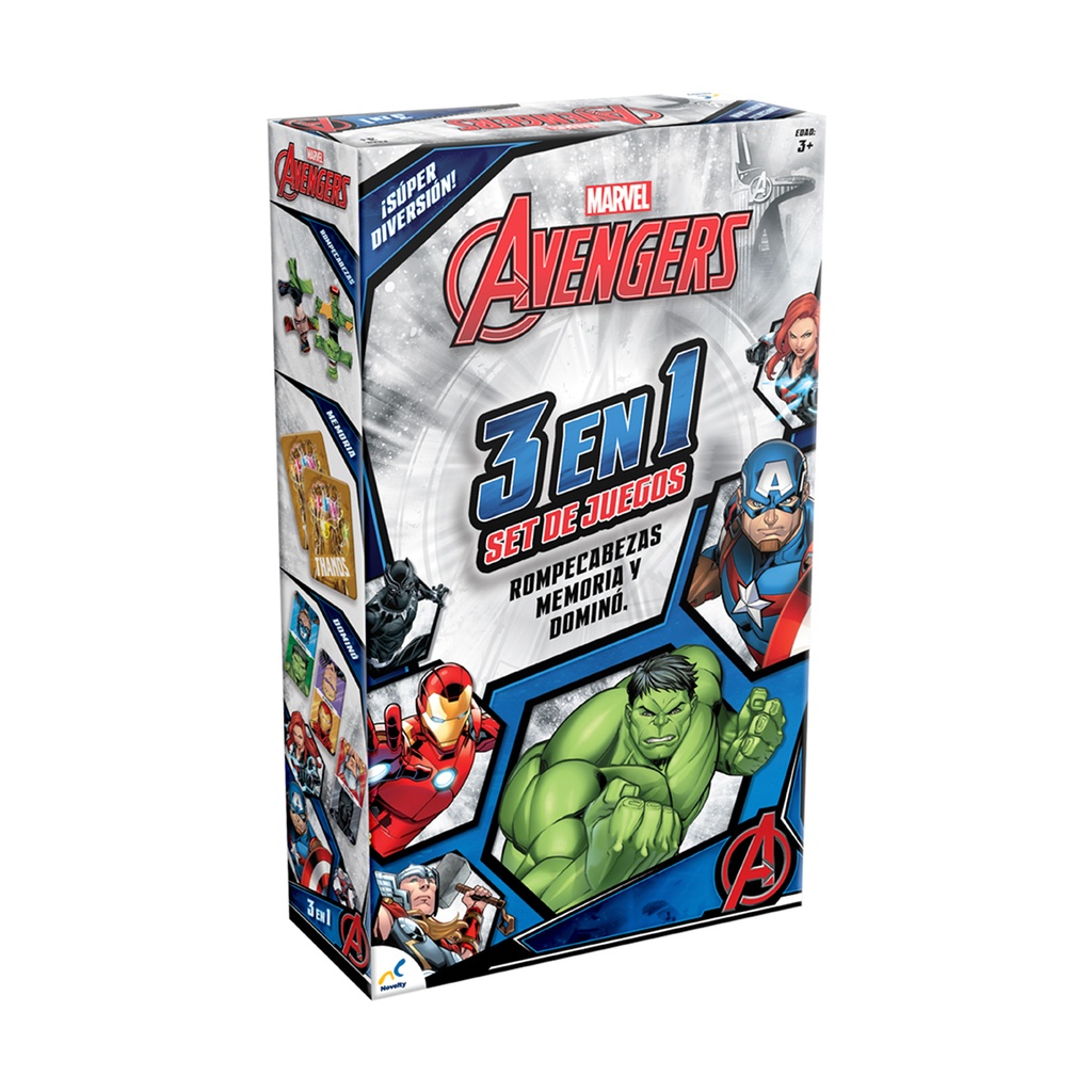 SET DE JUEGOS 3 EN 1 AVENGERS 