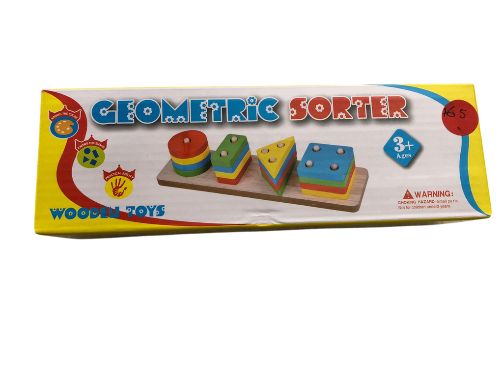 JUEGO DE MADERA FIGURA GEOMETRICA EN CAJA