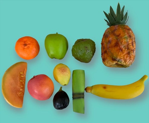 SET DE 10 FRUTAS VINIL C/ESTUCHE PIÑA ELIROB
