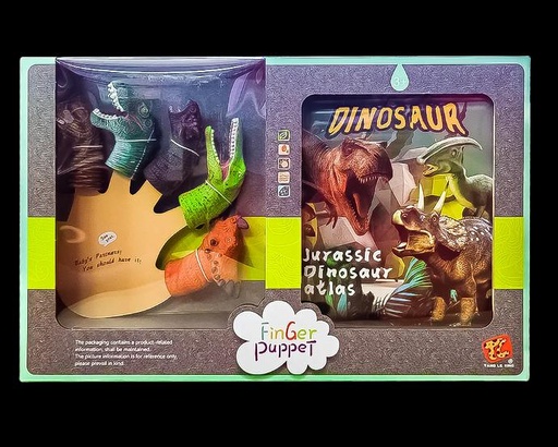 LIBRO TITERE DE DEDO DINOSAURIO 