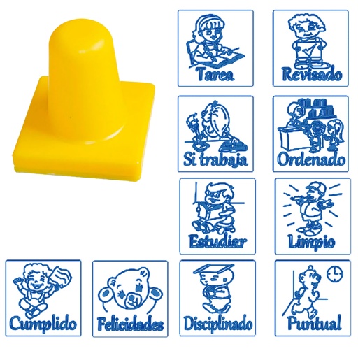 3329 SELLOS MOTIVACIONALES CON 10 PZAS. (SOBRE PEDIDO)