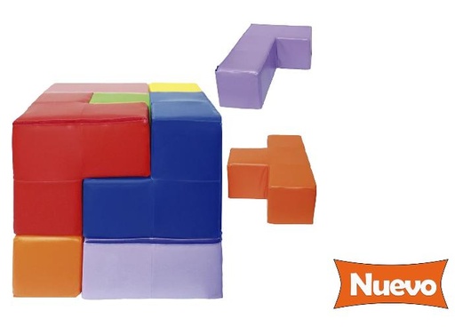 Cubo soma en lona 60x60 K218 Cubo Rompecabezas