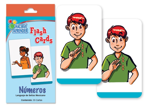 7022 FLASH CARDS NUMEROS (LENGUA DE SEÑAS MEXICANA)