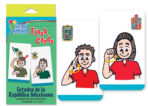 7024 FLASH CARD REPÚBLICA MEXICANA (LENGUA DE SEÑAS MEXICANA)
