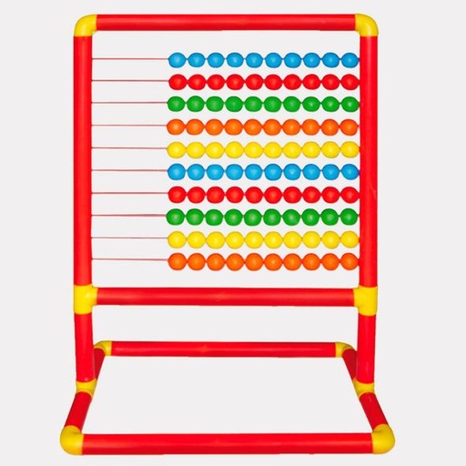 1000 ABACO GIGANTE 10 LINEAS TUBO 2"  130X106CM ESTRUCTURA TUBULAR