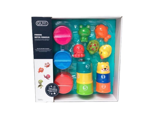 SET DE BAÑO VASOS APILABLES 14Pz
