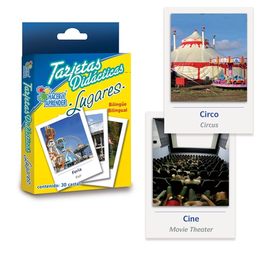 6040 TARJETAS DIDACTICAS LUGARES C/30 PZAS