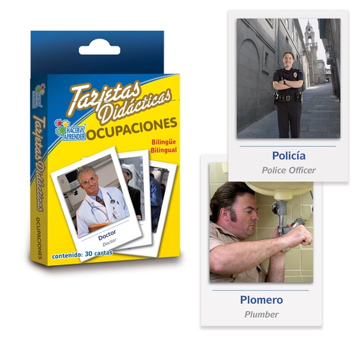 6048 TARJETAS DIDACTICAS OCUPACIONES C/30 PZAS