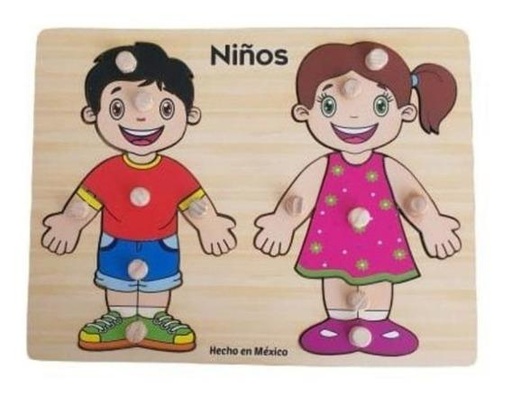 Rompecabezas con pijas niños