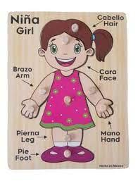 Rompecabezas con pijas niña