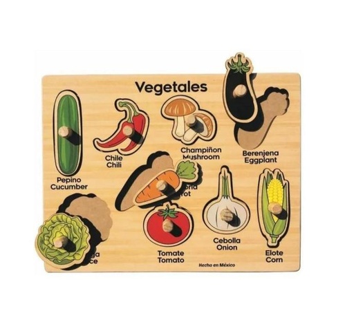 Rompecabezas con pijas vegetales