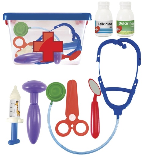 JUEGO DE DOCTOR 14PZAS C/CHAROLA