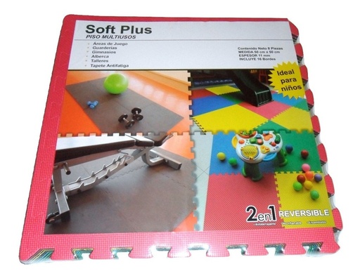 TAPETE DE FOAMI DE COLORES 8 PZAS FOAMY PISO