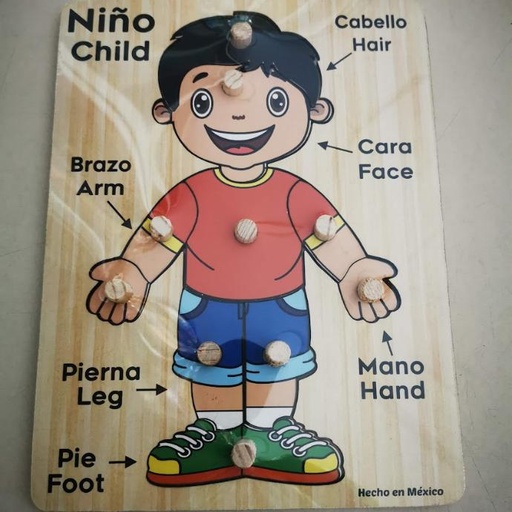 Rompecabezas con pijas niño