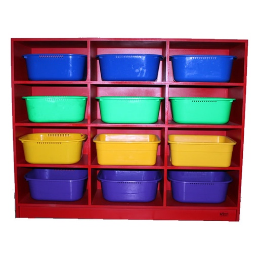 Mueble para 12 charolas 122X30X97