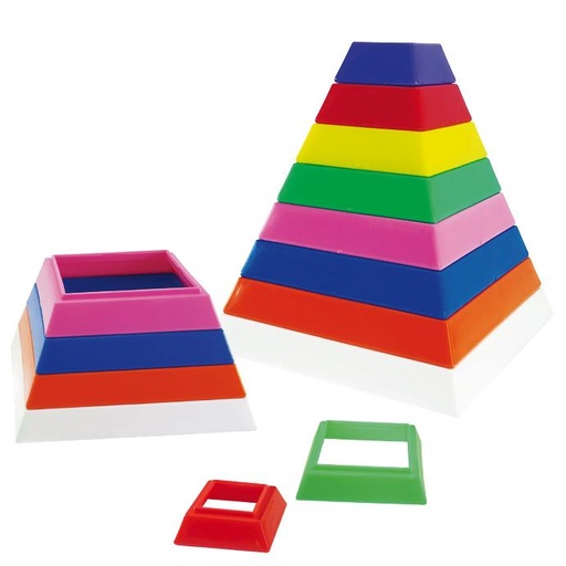 INDIVIDUAL PIRAMIDE CUADRANGULAR C/8 PZAS