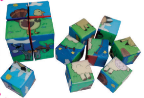 5129 CUBO ROMPEFIGURAS GRANJA 30X30CM (SOBRE PEDIDO)