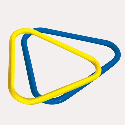 3205 Aros geométricos triangulo c/6pzas