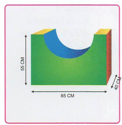 5237 Base redonda jumbo en vinil 55x85x40cm