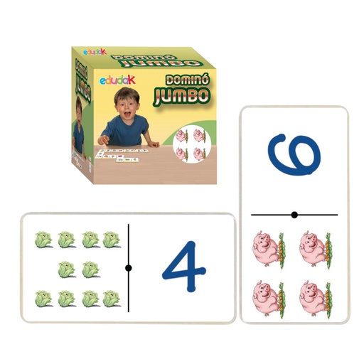 3147 DOMINÓ JUMBO DE RELACIONES MIXTO C/30 PZAS