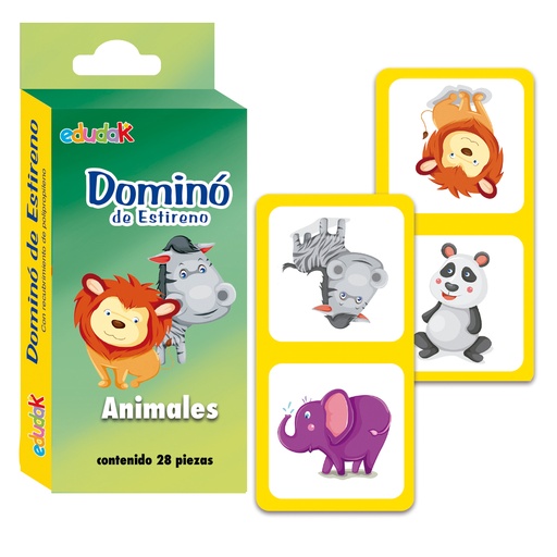 6058 DOMINO ESTIRENO ANIMALES C/28 PZAS