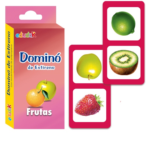 6059 DOMINÓ ESTIRENO FRUTAS C/28 PZAS