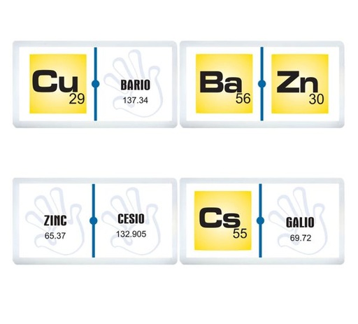 3133 DOMINÓ JR. ELEMENTOS QUÍMICOS 2 C/28 PZAS