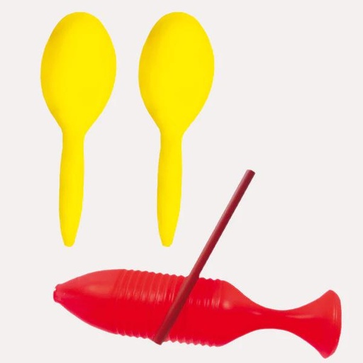 2061 MARACAS Y GUIRO C/4 PZAS