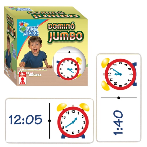 3144 DOMINÓ JUMBO RELOJ C/24 PZAS