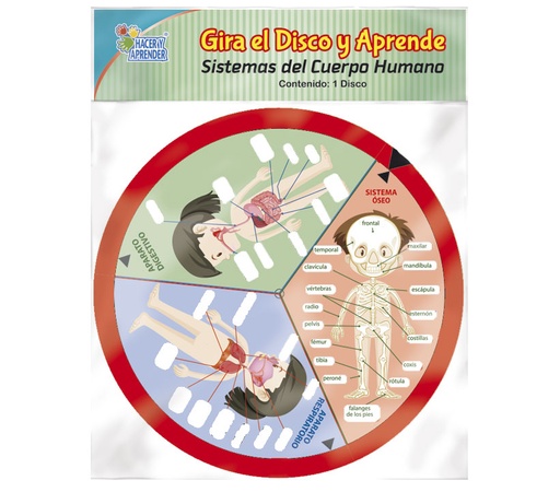 7129 GIRA EL DISCO Y APRENDE SISTEMA DEL CUERPO HUMANO