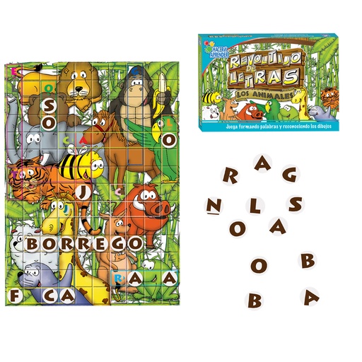 6028 REVOLTIJO DE LETRAS "LOS ANIMALES" SOBRE PEDIDO