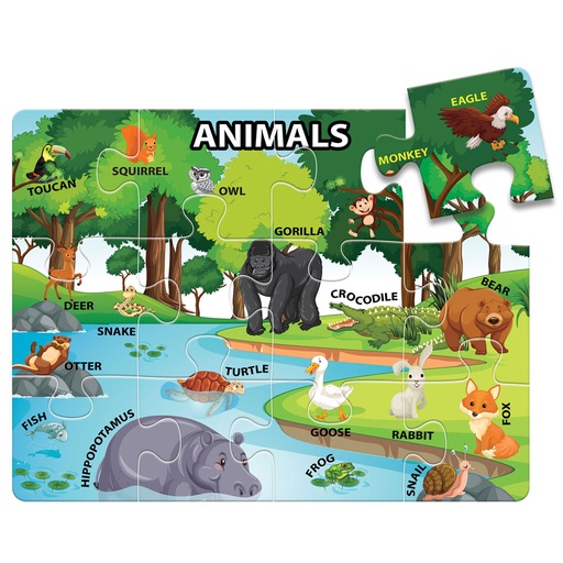 1715 ROMPECABEZAS ANIMALES (INGLÉS) (SOBRE PEDIDO)