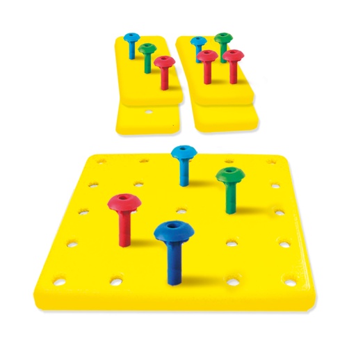3082 PIJAS GIGANTES CON PLANTILLAS C/100 PZAS Y 3 TABLAS PERF