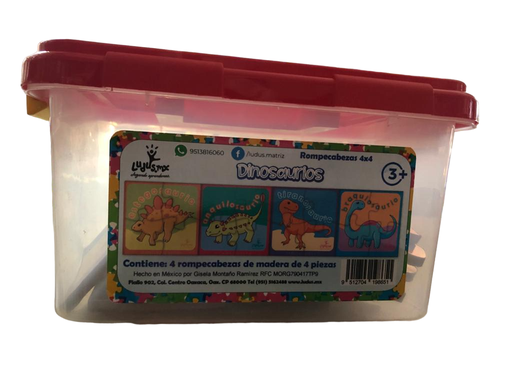 ROMPECABEZAS DINOSAURIOS 4X4