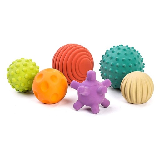 PELOTA DE TEXTURAS 6 PZAS