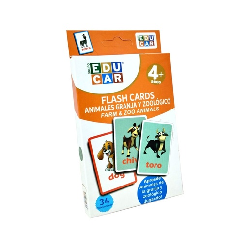 FLASH CARDS GRANJA-ZOOLOGICO BILINGUE 