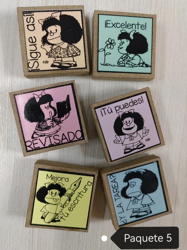 PAQUETE DE SELLOS 5 MAFALDA 