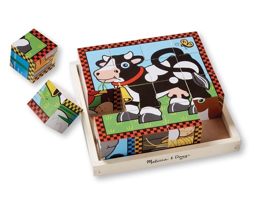 ROMPECABEZAS DE CUBO GRANJA 