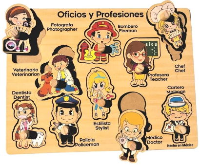ROMPECABEZAS CON PIJAS OFICIOS Y PROFESIONES 