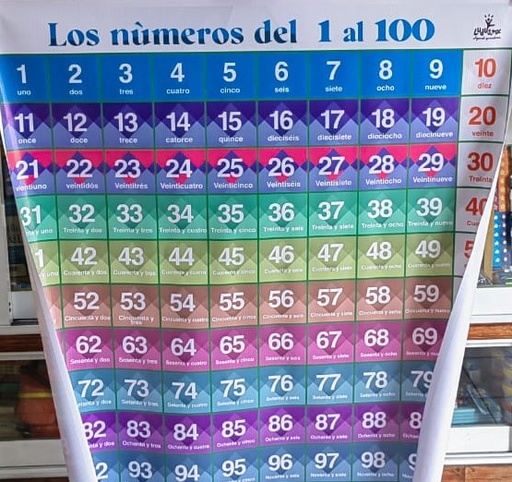 NUMERO DEL 1 AL 100  EN LONA GRANDE